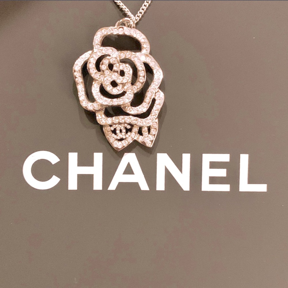Authentic Chanel Camelia necklace